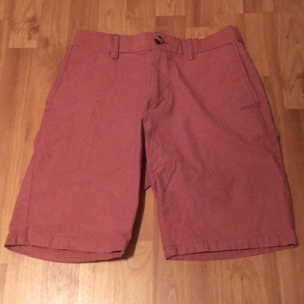 Gap light Red Khaki Mens 29 slim, built in flex Shorts 10” inseam